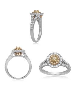 Oval Fancy Yellow Diamond Ring