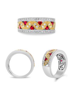 Round Ruby Ring