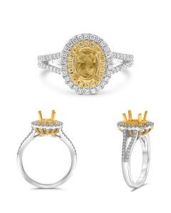 Oval Fancy Yellow Diamond Ring