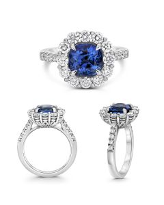 Cushion Sapphire Ring