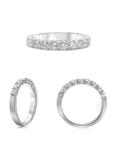 Eight Stone Fishtail Diamond Band