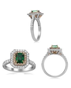 Radiant Emerald Ring