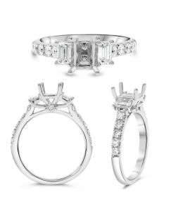 Emerald Cut Diamond Ring