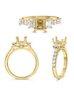 Emerald Cut Diamond Ring