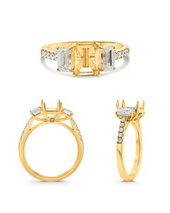 Emerald Cut Diamond Ring