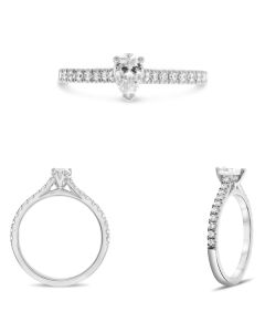 Three Prong Engagement Ring