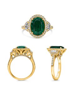 Oval Emerald Ring