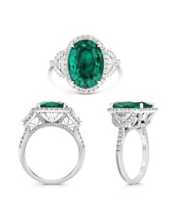 Oval Emerald Ring