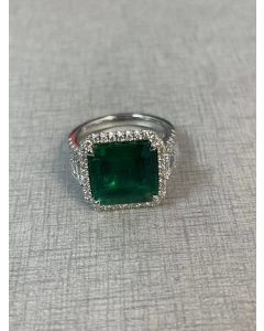 Emerald Cut Emerald Ring