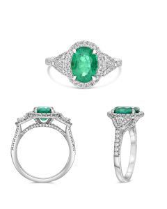 Oval Emerald Ring