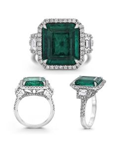 Emerald Cut Emerald Ring