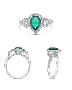 Pear Shape Ruby Ring