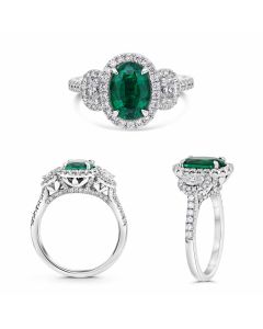 Oval Emerald Ring