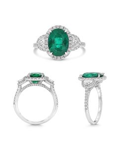 Oval Emerald Ring