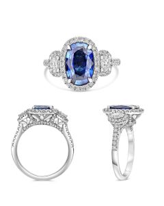 Oval Sapphire Ring