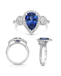 Pear Shape Sapphire Ring