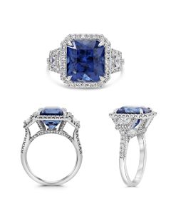 Emerald Cut Sapphire Ring
