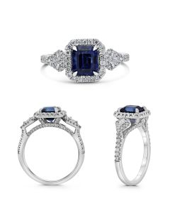 Emerald Cut Sapphire Ring