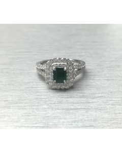 Radiant Emerald Ring