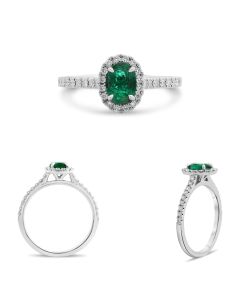 Oval Emerald Ring