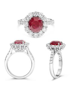 Oval Ruby Ring