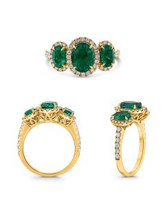Oval Emerald Ring