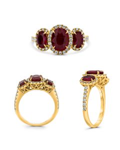 Oval Ruby Ring