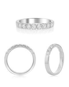 Eight Stone White Diamond Band