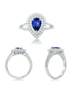 Pear Shape Sapphire Ring