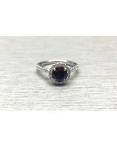 Round Sapphire Ring