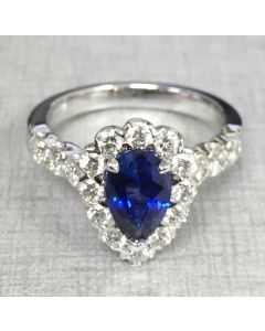 Pear Shape Sapphire Ring