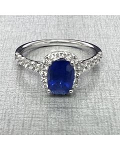 Cushion Sapphire Ring