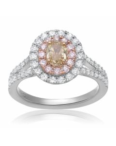 Oval Fancy Yellow Diamond Ring