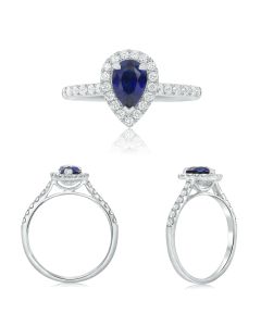 Pear Shape Sapphire Ring