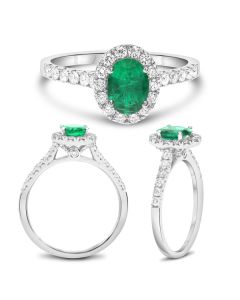 Oval Emerald Ring