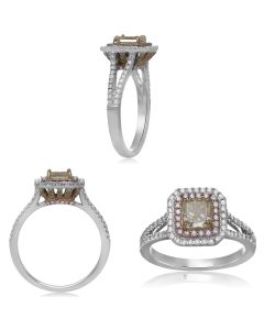 Radiant Fancy Yellow Diamond Ring