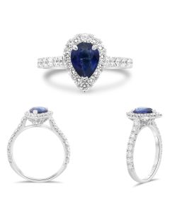 Pear Shape Sapphire Ring