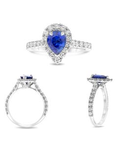 Pear Shape Sapphire Ring