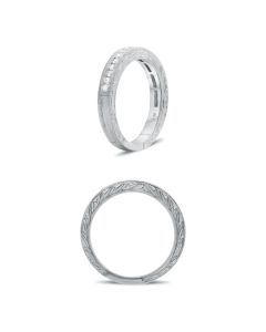 Embellished White Gold & Diamond Band