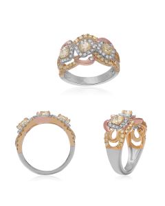Oval Fancy Yellow Diamond Ring