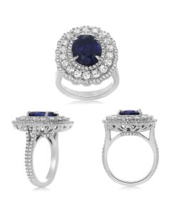 Oval Sapphire Ring