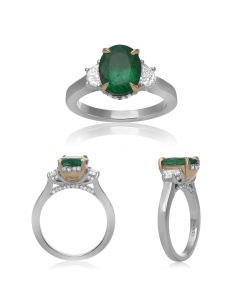 Oval Emerald Ring