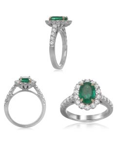 Oval Emerald Ring