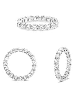 Shared Prong Round Diamond Eternity Band