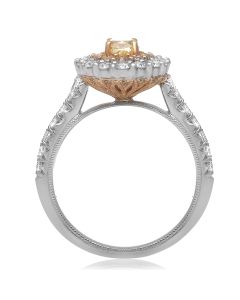 Oval Double Halo Diamond Ring