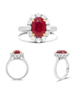 Oval Ruby Ring