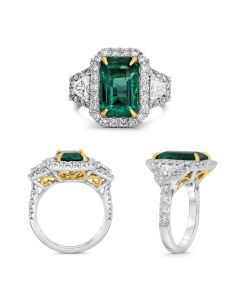 Emerald Cut Emerald Ring