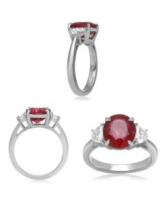 Oval Ruby Ring