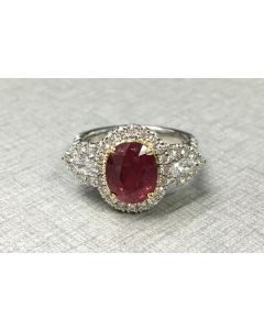 Oval Ruby Ring