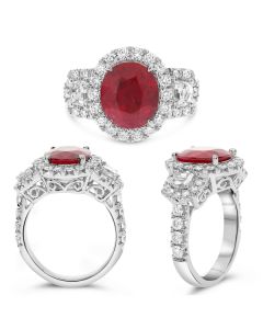Oval Ruby Ring